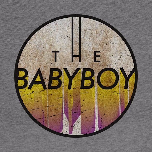 THE BABYBOY - VINTAGE YELLOW CIRCLE by GLOBALARTWORD